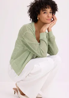 Kötött kardigán • halványzöld • bonprix áruház