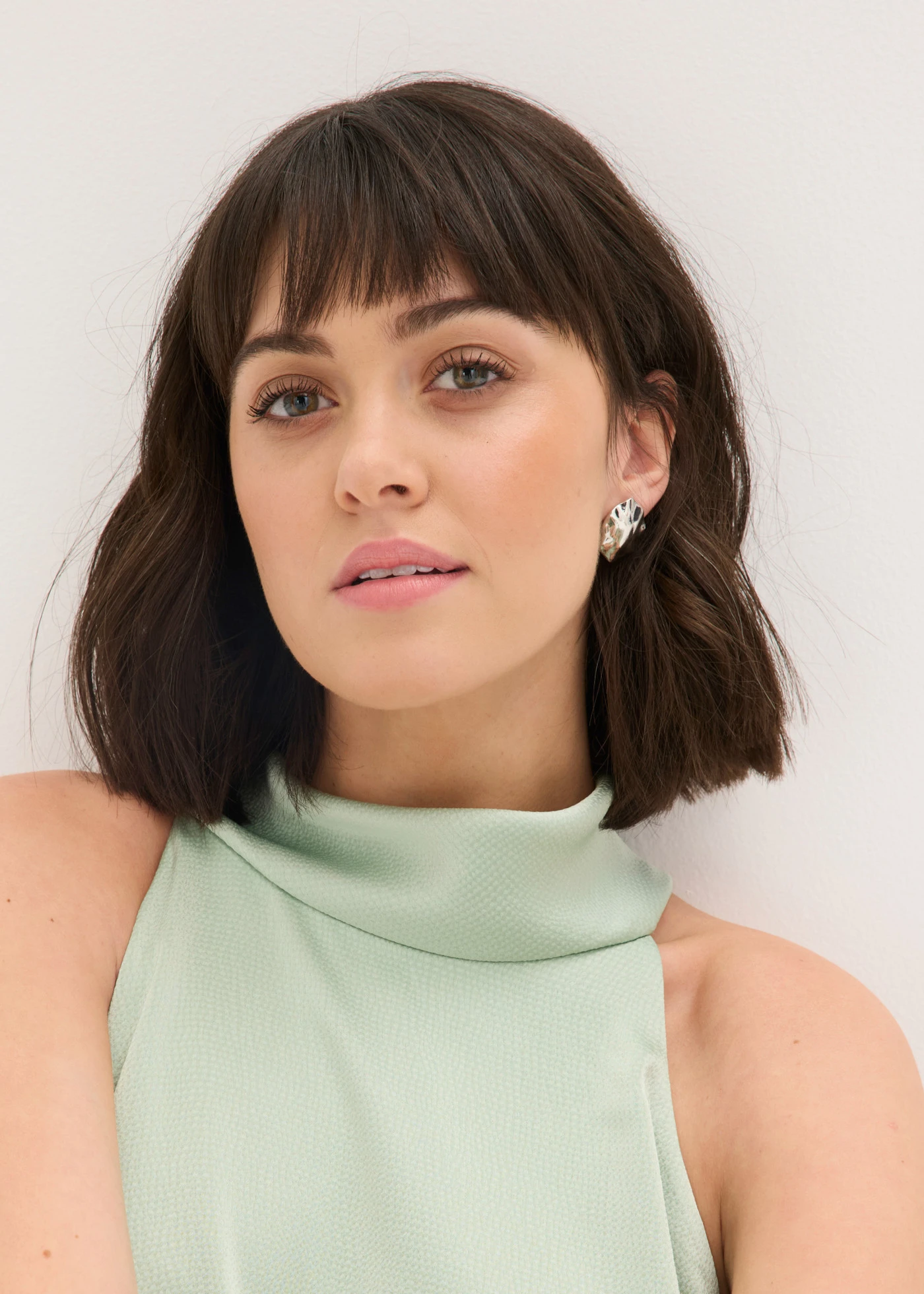 Boucles d’oreille aspect martelé • couleur argentée • Boutique bonprix