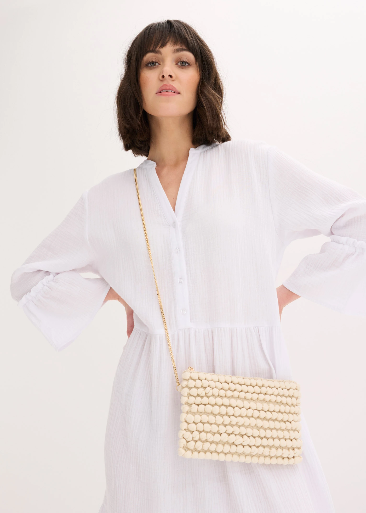 Kleine schoudertas • natuurbeige • bonprix online shop