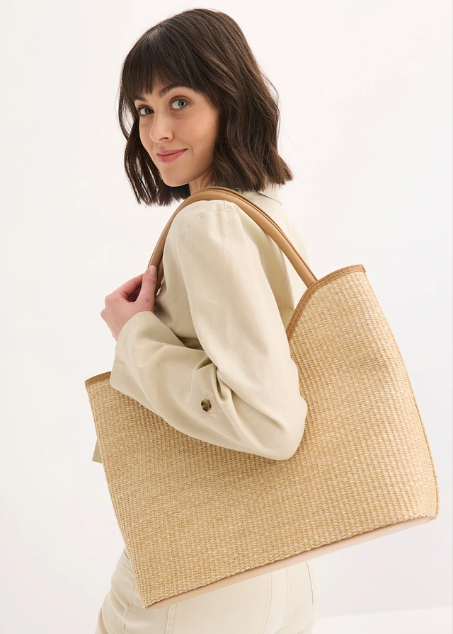 Shopper in rieten look • naturel • product-page.page-title-suffix