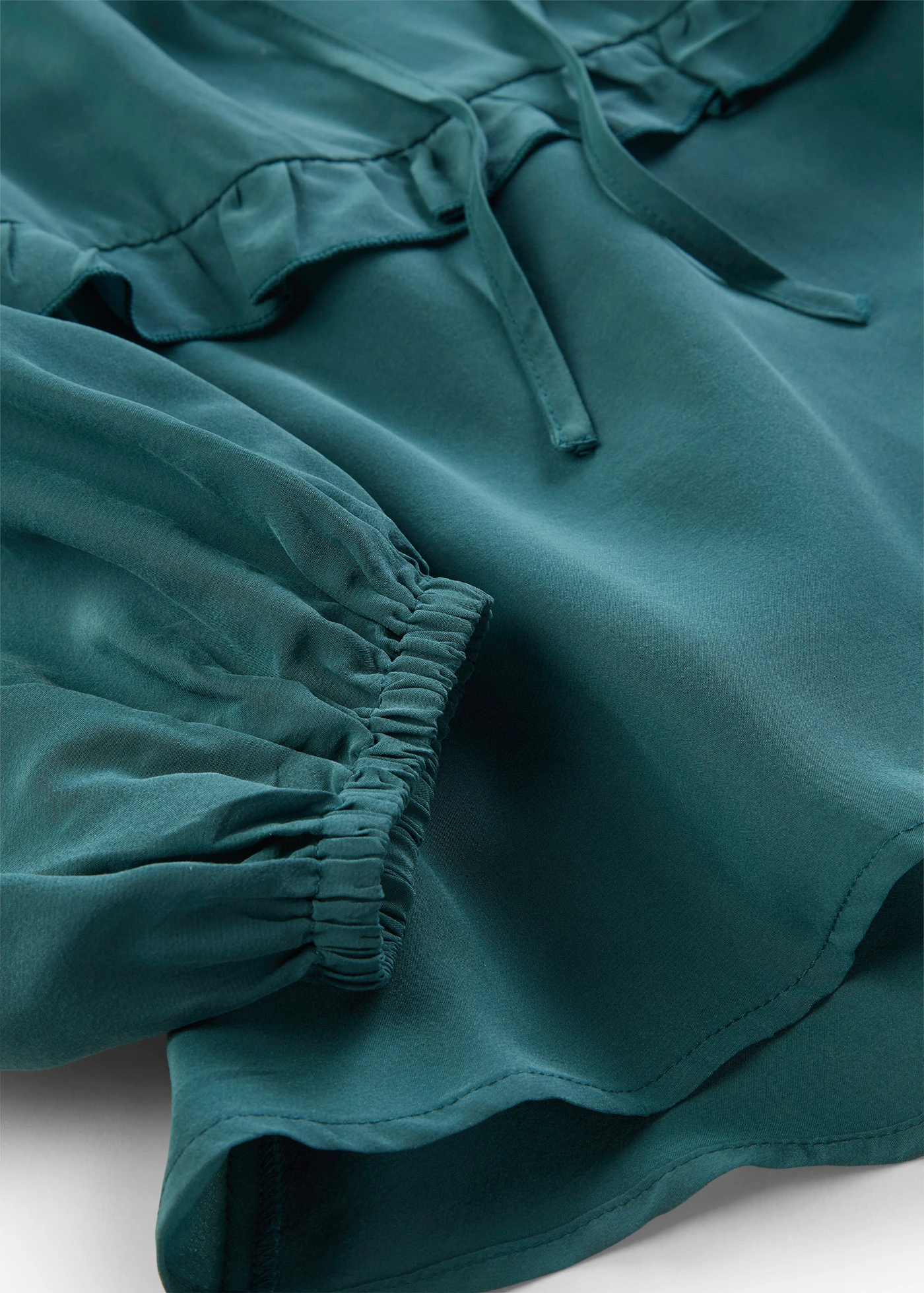 Tuniek met zijde • pepergroen • bonprix online shop