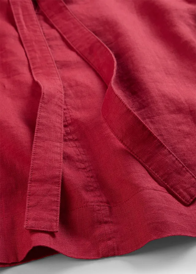 Tunique 100% lin • rouge cerise • product-page.page-title-suffix