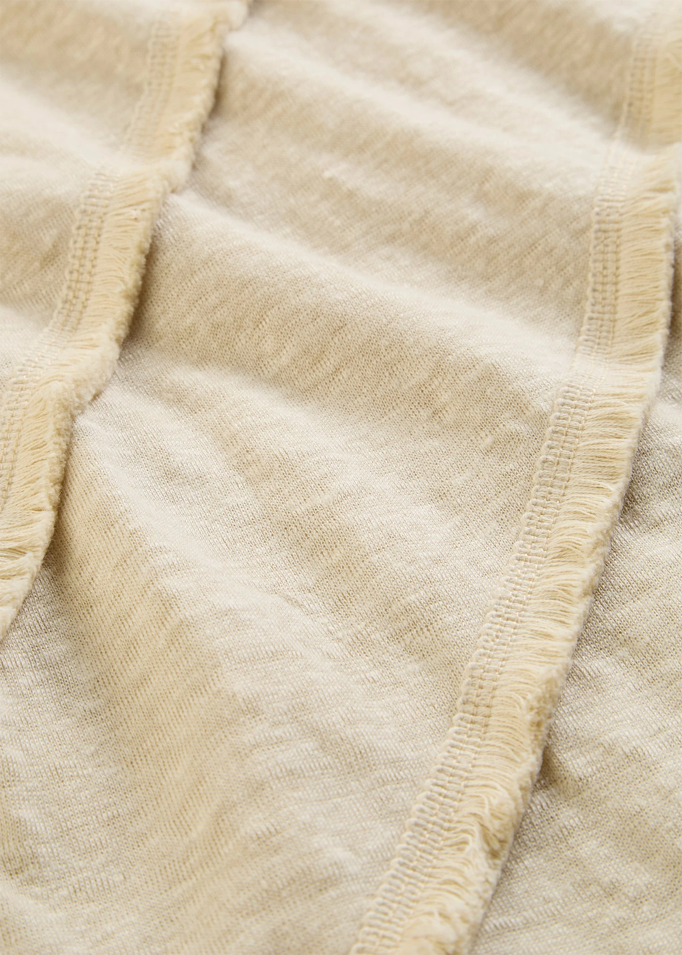 Bluză tricot din in 100% cu aplicații • bej nisipiu mat • magazin bonprix