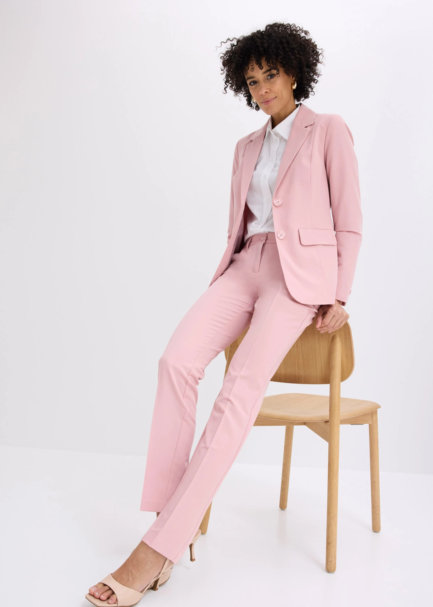 Tailleur pantalon (ens. 2 pces) • rose cendré • Boutique bonprix