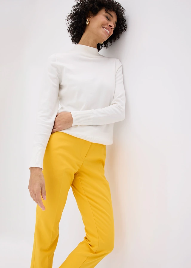 Pantaloni 7/8 business • galben șofran • magazin bonprix