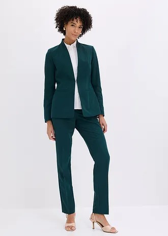 Costum cu pantaloni (set/2 piese) • verde profund • magazin bonprix