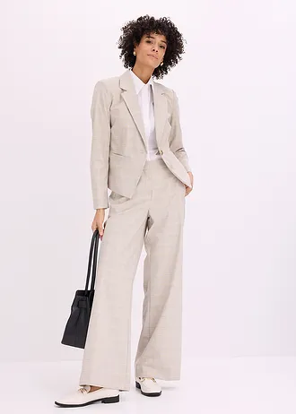 Glenčekový blejzr • světle žluto-světle písková kostka • bonprix obchod