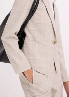 Blazer à carreaux écossais • jaune clair/sable clair carreaux • Boutique bonprix