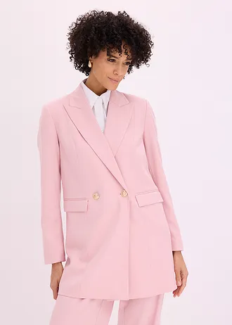 Sacou lung cu nasturi decorativi • roz cenușiu • magazin bonprix