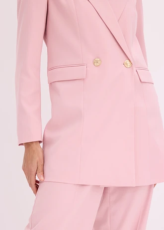 Dlhý blejzer s dekoratívnymi gombičkami • popolovo ružová • obchod bonprix