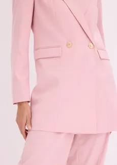 Long blazer à boutons décoratifs • rose cendré • Boutique bonprix