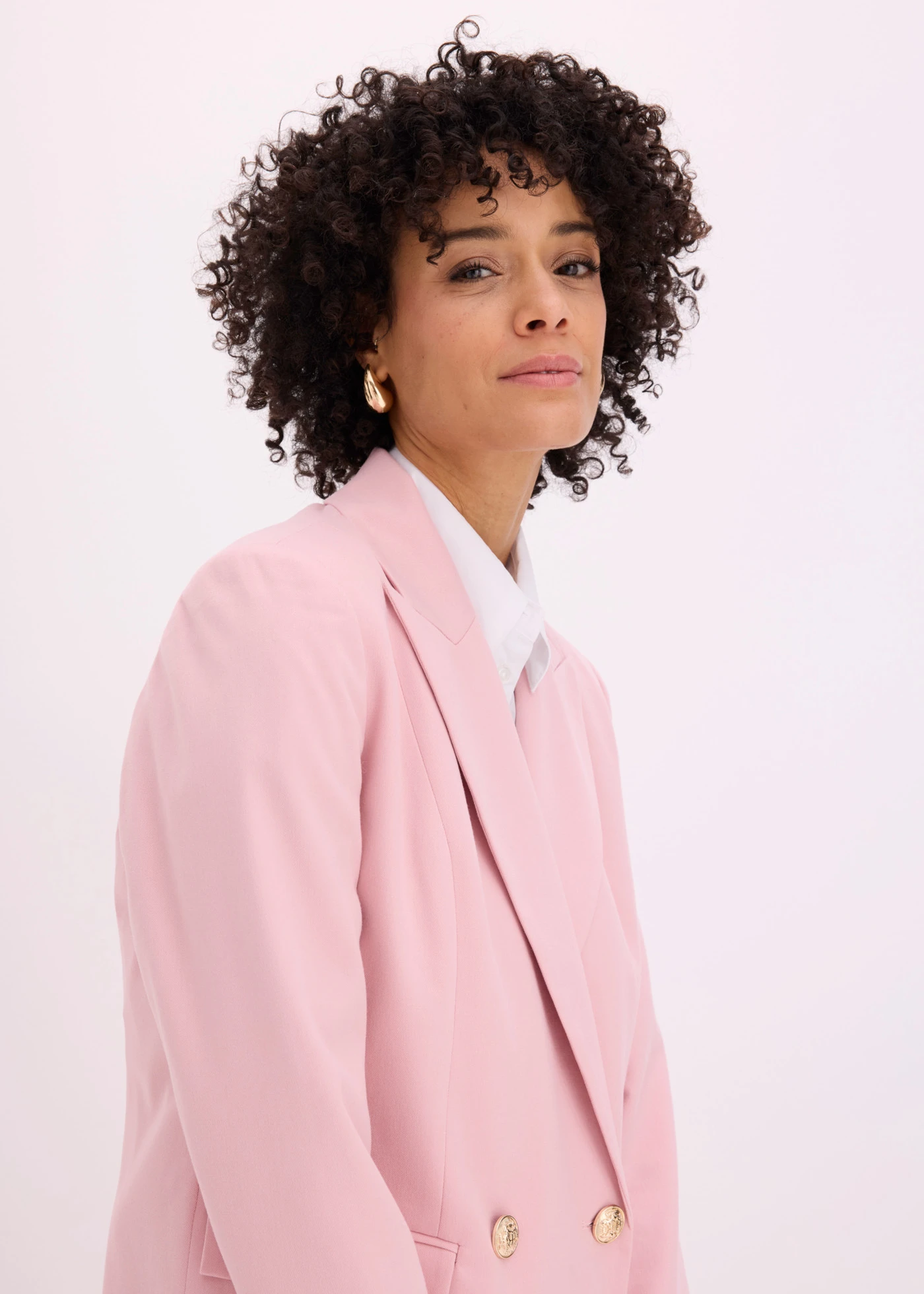 Lange blazer met decoratieve knopen • asroze • bonprix online shop