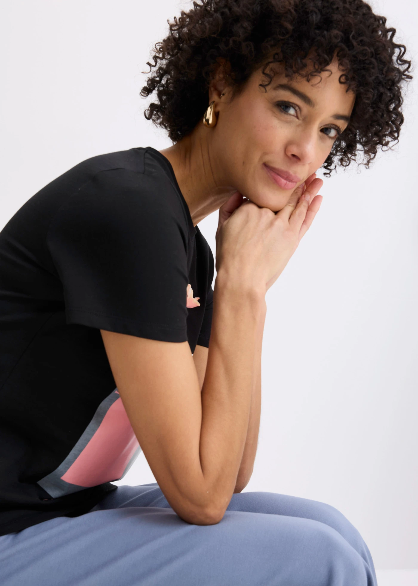 Bluză din bumbac • negru • magazin bonprix