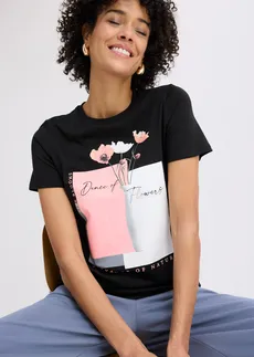 T-shirt en coton • noir • Boutique bonprix