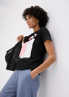 Shirt van katoen • zwart • bonprix online shop