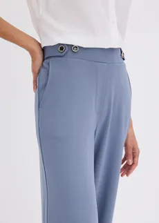 Dzsörzé nadrág dekoratív pánttal • füstkék • bonprix áruház