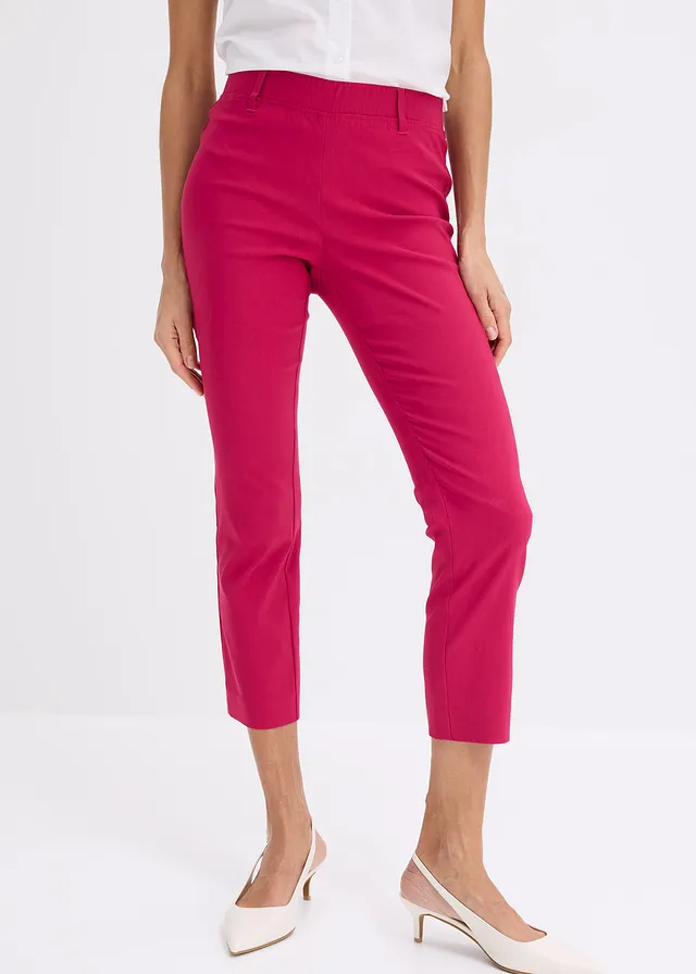 7/8 broek van bengaline • bessenrood • product-page.page-title-suffix