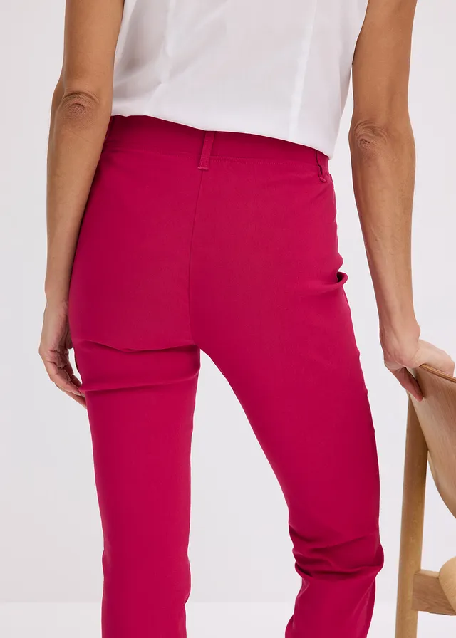 7/8 broek van bengaline • bessenrood • product-page.page-title-suffix