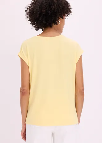 Blouse en jersey • jaune clair floral • Boutique bonprix