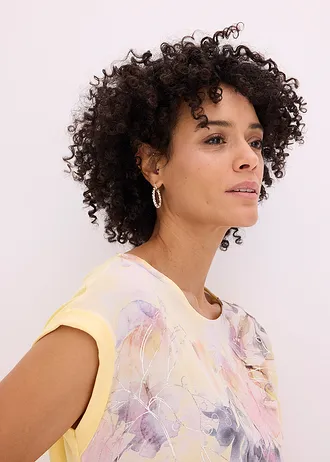 Blouse en jersey • jaune clair floral • Boutique bonprix
