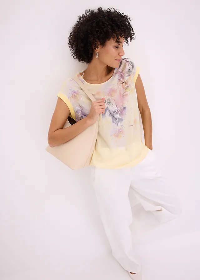 Blouse • lichtgeel gebloemd • product-page.page-title-suffix