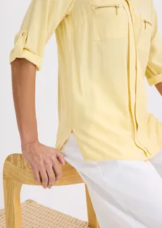 Blouse en viscose fluide • jaune pastel • Boutique bonprix