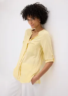 Blouse en viscose fluide • jaune pastel • Boutique bonprix