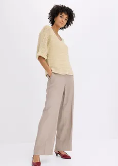 Pull en maille ajourée • sable clair • Boutique bonprix