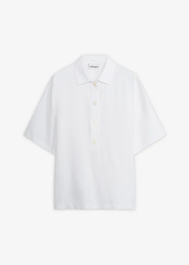 Blouse longue légèrement transparente • ecru • Boutique bonprix