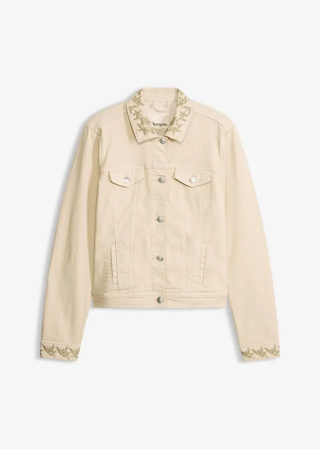 Twill jas met borduursel
