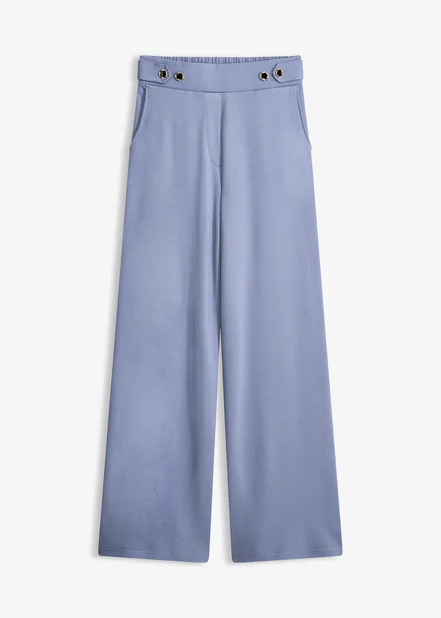 Pantaloni din jerse cu benzi decorative