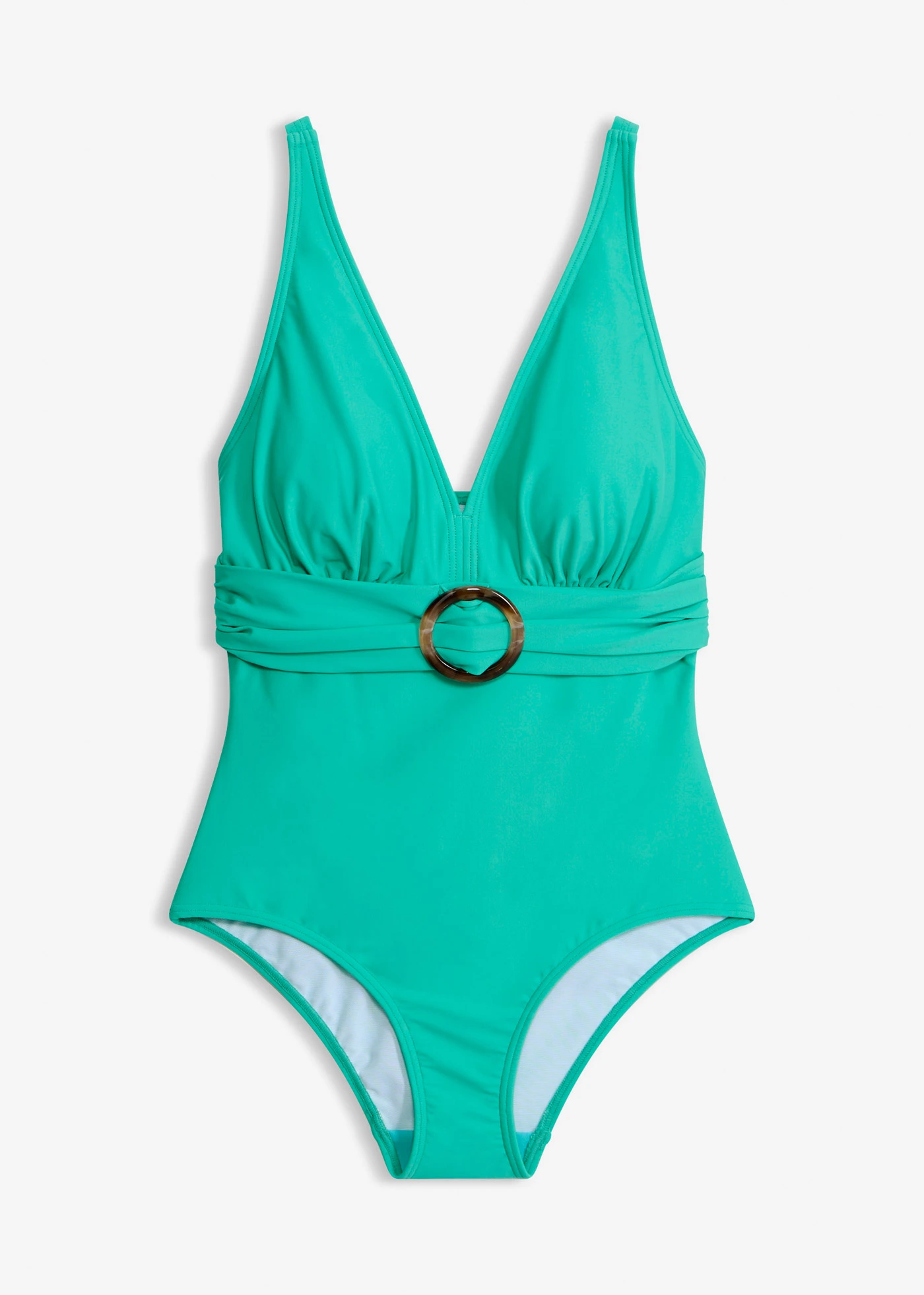 Corrigerend badpak met een V-hals, licht corrigerend • turkoois • bonprix online shop
