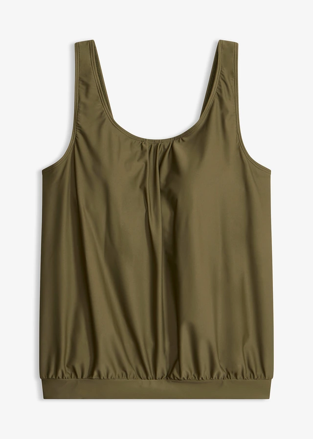 Maiou de baie tankini, cu croială balon