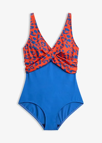 Badpak in wikkellook • rood/blauw • bonprix online shop