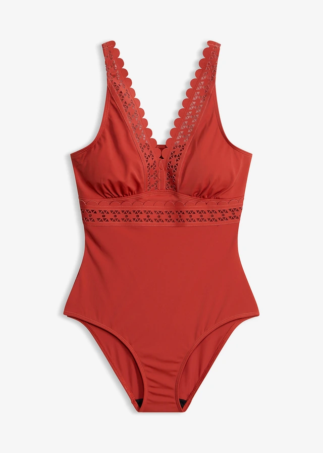 Costum de baie cu inserții laser-cut