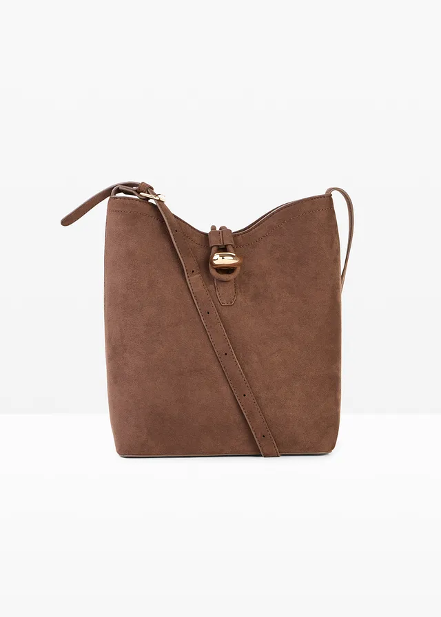 Buideltas met gesp, Kleur: bruin