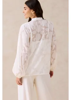 Blouse ample à broderies • ecru • Boutique bonprix