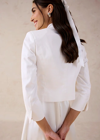 Bolero van fijn katoen • wit • bonprix online shop