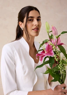 Boléro en coton fin • blanc • Boutique bonprix