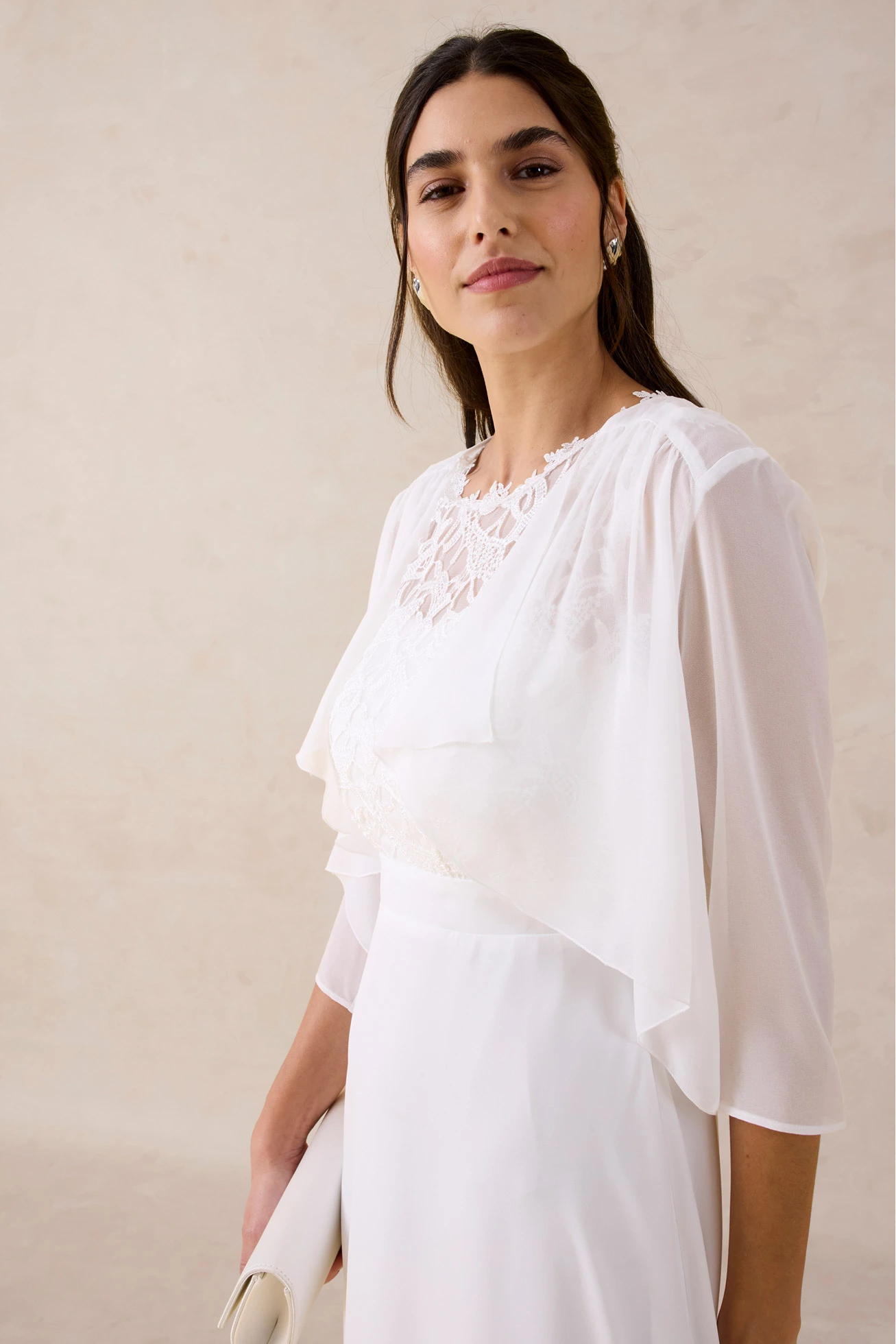 Bolero van elegant chiffon • wolwit • bonprix online shop