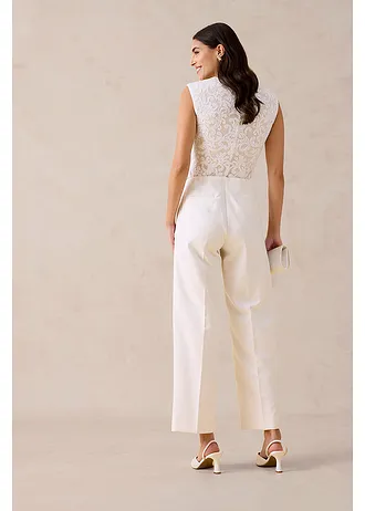 Marlene Dietrich broek, Kleur: wolwit