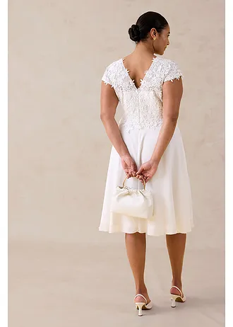 Robe de mariée avec dentelle, Couleur: ecru