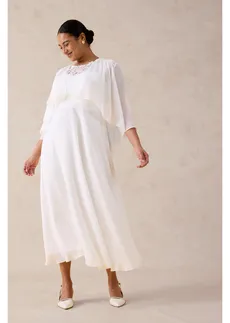 Boléro en crêpe, Couleur: écru