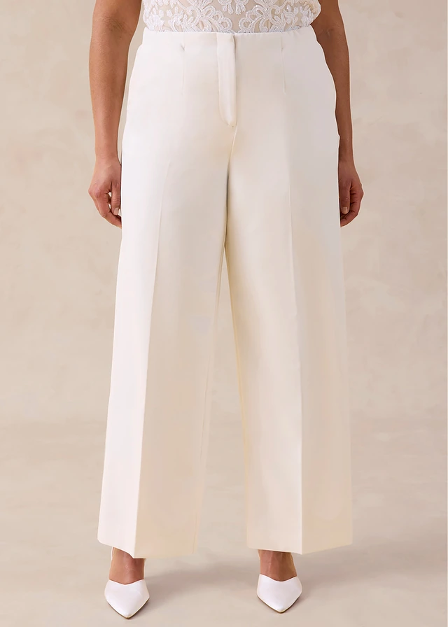 Marlene Dietrich broek, Kleur: wolwit