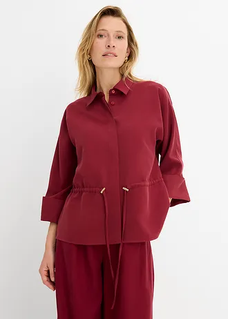 Blouse van een soepele viscosemix • robijnrood • bonprix online shop