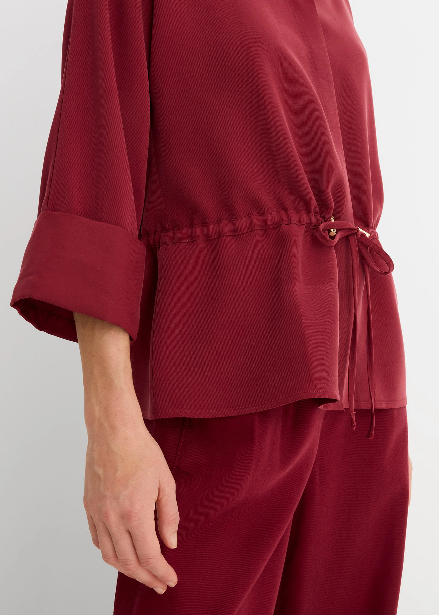 Blouse van een soepele viscosemix • robijnrood • bonprix online shop