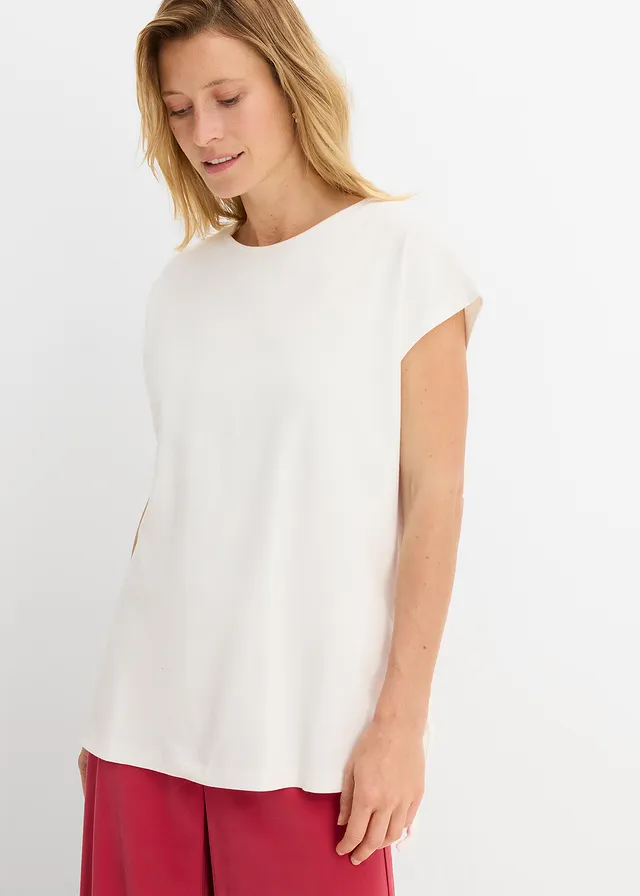 Shirt van puur biologisch katoen, Kleur: wolwit