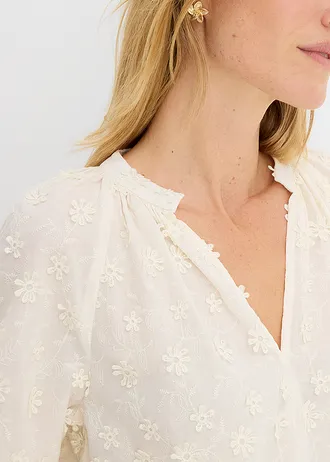 Tuniek van puur katoen • wolwit • bonprix online shop