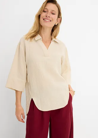 Tuniek van zachte viscose-mix • lichtsand • bonprix online shop