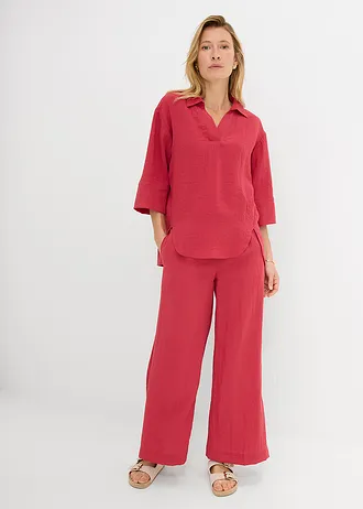 Tuniek van zachte viscose-mix • kersenrood • bonprix online shop